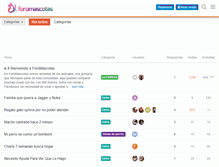 Tablet Screenshot of foromascotas.com
